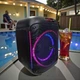 Портативная Bluetooth колонка ZXX 80Вт с караоке микрофоном RGB подсветкой TWS FM USB TF акустика черная (ZО55-XXZ) - изображение 3