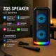 Портативная караоке колонка ZQS Bluetooth 20Вт 2х6.5" с микрофоном USB LED подсветка акустическая система (7ZZ6) - изображение 5