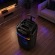 Портативная Bluetooth колонка для караоке с микрофоном FM радио USB TF LED подсветка аккумулятор 1200 мАч (Z9A-LB) - изображение 3
