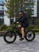 Велосипед електричний потужний електро фетбайк велосипед для дорослих fatbike електровелосипед з рамою на акумуляторі з дисплеєм фарою широкими колесами гірський чоловічий для міста села бездоріжжя Shimano 1000W 48v 13Ah New Speed Чорний 74067 - зображення 11