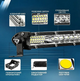 LED балка светодиодная фара-прожектор для внедорожника мотоцикла лодки офроад дополнительное освещение авто, 50 см - изображение 8