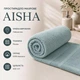 Простирадло махрове Aisha 400г/м2, Полуторний, 150x200 см, Бірюзовий - зображення 4