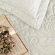 Стьобане покривало TAC Gala Cream 250×260см + дві наволочки 50×70см, Кремовий - зображення 2