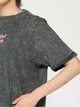Футболка хлопковая женская Guess Ss Cn Quiero Amor Tee W6GI16-K3036-F90A S Black Acid Wash (7621235997311) - изображение 9