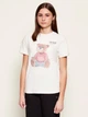 Футболка хлопковая женская Guess Carla Cn Ss T-Shirt V6RI08-K8FQ4-G012 L Cream White (7621235088347) - изображение 1