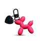 Брелок для ключей и сумки "Balloon Dog" с подвеской-сердечком, красный матовый - изображение 2