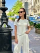 Жіночий костюм Dolce Vita з віскози COSY футболка та штани палаццо L/XL молочний DV1 - зображення 4