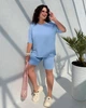 Женский костюм повседневный голубой 58-60 р2333.065 - изображение 2