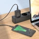 Мережевий зарядний пристрій BOROFONE BA72A Spring single port QC3.0 charger Black - зображення 5