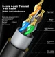 Мережевий кабель Shengwei LCO-5100 Cat5e UTP 100 м Black - зображення 5