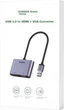 Конвертер UGREEN USB 3.0 — HDMI/VGA Full HD 1080p 60Гц Black - изображение 6