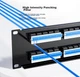 Патч-панель BIAZE TT81 50 портів RJ-11 1U 19" Black - зображення 6