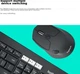 Logitech MK850 [корпоративний клас] Бездротовий комплект офісної клавіатури та миші Bluetooth, клавіатура для комп'ютера Mac iPad із дворежимним підключенням та підставкою для рук, чорний [знижка при груповій покупці] - зображення 3
