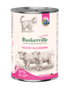 Консервований корм Baskerville Super Premium Kalb Mit Blaubeeren Телятина з чорницею вологий корм для кошенят 400 г (4250231541797) - зображення 1