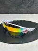 Сонцезахисні окуляри Oakley Jawbreaker OO9290 білі з лінзою Prizm Fire, дзеркальні, спортивний щиток, чоловічі, - зображення 1