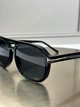 Сонцезахисні окуляри Tom Ford FT1022 чорні авіатор, темно-синя лінза, подвійний міст, унісекс, - зображення 3