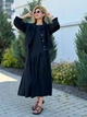 Жіночий літній комплект (сукня міді+жакет) Uaclothes 52-54 Чорний (like38616-190501396) - зображення 1
