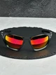 Солнцезащитные очки Oakley Lateralis OO9431 черные матовые с линзой Prizm Ruby, поляризованные, спортивные, мужские, - изображение 2
