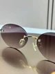Солнцезащитные очки Tiffany & Co TF3104D бесправные овальные золотые, коричневая линза, черепаховые дужки, женские, - изображение 8