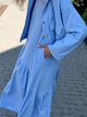 Жіночий літній комплект (сукня міді+жакет) Uaclothes 48-50 Блакитний (like38615-190491371) - изображение 4