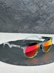 Солнцезащитные очки Oakley HSTN OO9242 прозрачные круглые с линзой Prizm Ruby, поляризованные, зеркальные, унисекс, - изображение 1