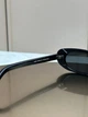 Сонцезахисні окуляри Saint Laurent SL 557 Shade чорні овальні ацетатні вузькі, темна лінза, жіночі, - зображення 6