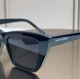Сонцезахисні окуляри Saint Laurent SL 276 Mica чорні котяче око ацетатні, чорна лінза, жіночі, - зображення 3