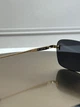 Сонцезахисні окуляри Tom Ford FT1354 золоті безободкові прямокутні, темна лінза, унісекс, - зображення 7