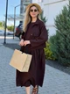 Жіночий літній комплект (сукня міді+жакет) Uaclothes 52-54 Коричневий (like38618-190521396) - зображення 2