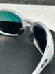 Сонцезахисні окуляри Oakley Eye Jacket Redux OO9438 срібні овальні з лінзою Prizm Ruby, дзеркальні, чоловічі, - зображення 8