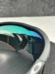 Сонцезахисні окуляри Oakley M Frame чорні матові з лінзою Fire Iridium, спортивний щиток, культові, чоловічі, - зображення 8