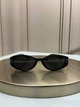 Солнцезащитные очки Gucci GG1662SA черные овальные, логотип GG, темная линза, женские, - изображение 2