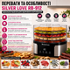 Сушка для фруктів та овочів Silver Love RB-912 1000 Вт електросушарка дегідратор для овочів, м’яса, грибів та ягід 5 ярусів - зображення 2