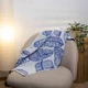 Махровое полотенце с рисунком перо GM Textile 50х90см 400г/м2 (Синий) - изображение 5