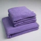 Набор махровых полотенец двусторонних Лаванда 3шт GM Textile 50х90см, 50х90см, 70х140см 400г/м2 (Лавандовый Серый) - изображение 1
