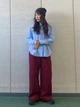 Рубашка хлопковая оверсайз женская Uniqlo 200584485 XL Голубая (1159864513) - изображение 13