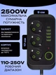 Сетевой фильтр (удлинитель) Power - Socket F09U 3 розетки 4 USB + Type-C 2500Вт кабель на 2м - изображение 3
