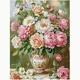 Набор для вышивки крестом JOZYSH "Натюрморт Пионы и розы" 14CT, 40x50 см, канва Аида с нанесенным рисунком - изображение 7