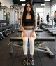 Лосіни жіночі ANNA, бавовняний трикотаж, Туреччина, MAXLIVE, XXL (54-56), (1 турецький розмір) Чорно-білий - зображення 4