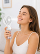 Ручний акумуляторний вентилятор Mini Spray Fan F4 з функцією зволоження повітря, білий - зображення 4