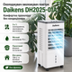 Підлоговий охолоджувач зволожувач повітря Daikens DH2025-01A кліматичний комплекс 3 в 1 охолодження вентиляція зволоження резервуар 10 л мобільний охолоджувач для дому офісу дачі випарний кондиціонер без фреону потужний підлоговий охолоджувач повітря - изображение 2