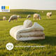 Ковдра вовняна IDEIA Woolly 140х210 зимова, тепла, натуральна, овеча вовна Світло-бежевий 000044527 - зображення 5