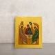 Писана грецька ікона Святої Трійці 10 × 12,5 см - изображение 1