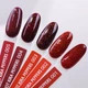 Гель-лак для нігтів Kira Nails Red Hot Kira Peppers №005 вишневий з малиновими блискітками 6 мл - изображение 2
