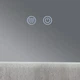 Зеркало Qtap Taurus TA2 800x600 мм LED Touch с подсветкой, антизапотеванием, диммером, регулировкой света и подсветкой стены - изображение 6