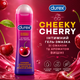 Лубрикант DUREX Cheeky Cherry 50 мл інтимна гель-змазка на водній основі зі смаком та ароматом вишні - зображення 1