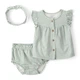 Комплект Carter's 3в1 блуза, шорты, повязка для девочки 55-61 см (1U591410_3M) - изображение 1