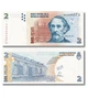 Набір 3 банкноти 2, 5, 10 песо Аргентина 2002 - 2012 рік UNC - зображення 3