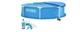 Бассейн каркасный Intex 28205-5в1 синий 244 х 51 см из ПВХ на 1828 л круглый с подстилкой альгениксом хлором в таблетках и тентом (9-163-28205-5) - изображение 2