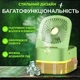 Портативный настольный мини-кондиционер 3 в 1, увлажнитель воздуха и вентилятор-охладитель с пультом ДУ и подсветкой-ночником от USB Зеленый - изображение 3